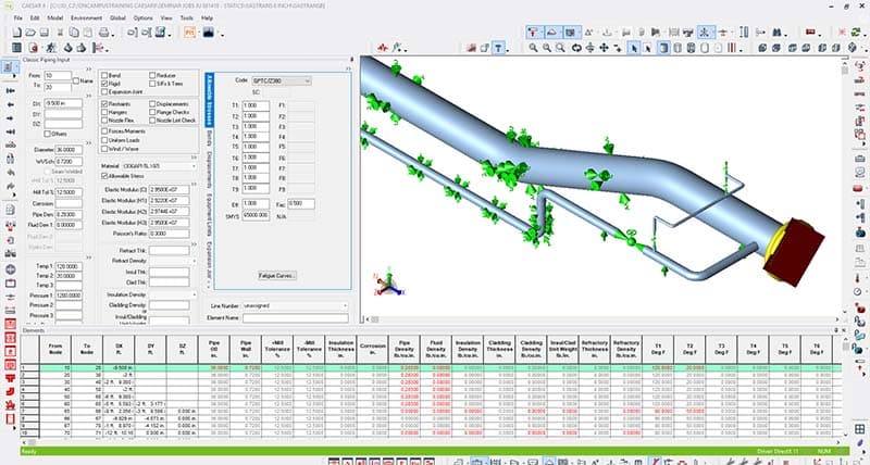 Pipeline stress analysis with CAESAR software FRP composite