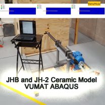 VUMAT JHB JH-2 ceramic model- Implementing Johnson-Holmquist model in Abaqus - JH-2 damage model VUMAT