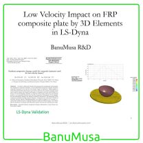 Low-Velocity Impact FRP Laminate damage finite element (fea) analysis on frp composite plate validation - lsdyna tutorial video