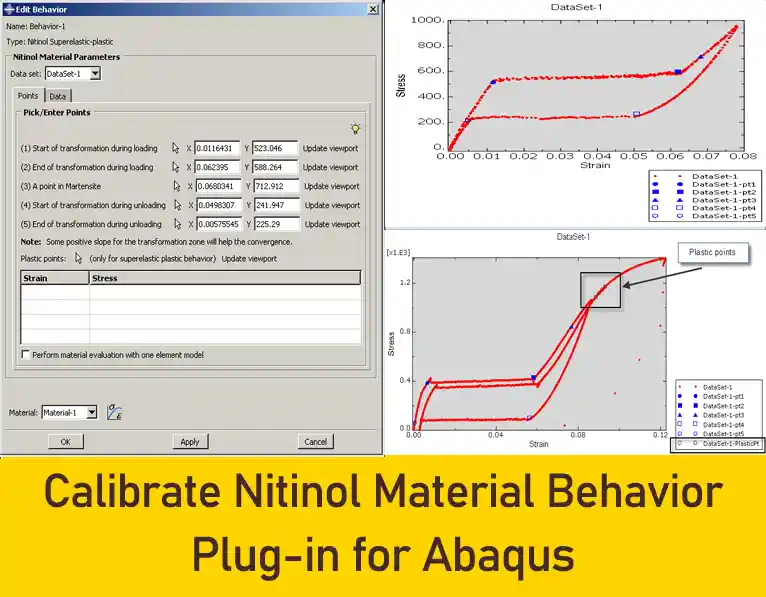 Calibrate Nitinol Material Behavior plug in