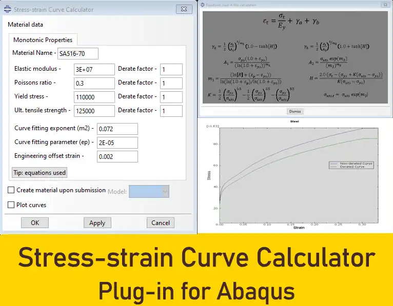 Stress-strain Curve Calculator plug-in
