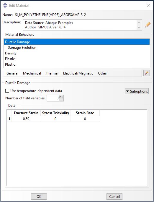 MatLib | Abaqus Material Database 2 hdpe matlib abaqus