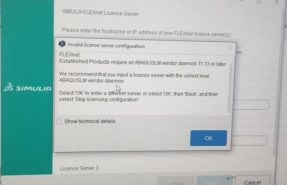 abaqus 2021 flexnet license error- invalid license server configuration