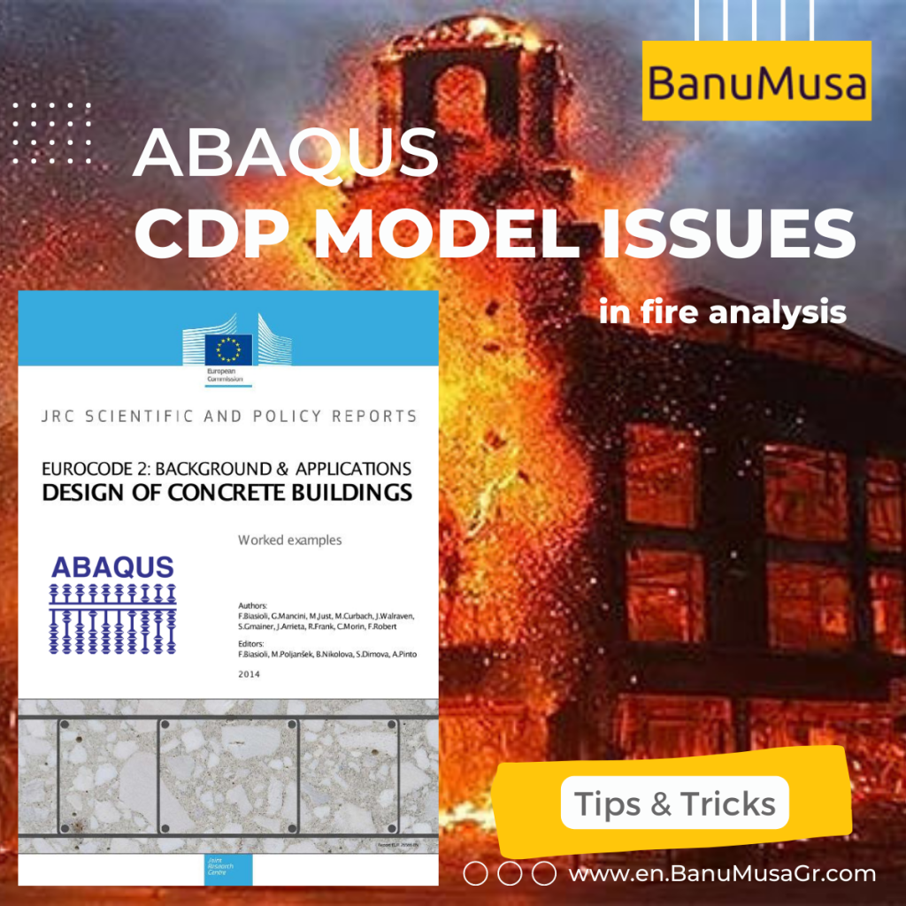 Abaqus CDP Model Issues at High Temperatures fire analysis