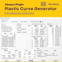 Plastic Curve Generator Plugin for Abaqus