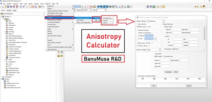 anisotropy calculator abaqus plugin