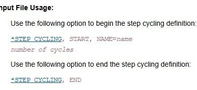 abaqus 2025 steo cycling fatigue analysis Understanding Step Cycling in Abaqus 2025