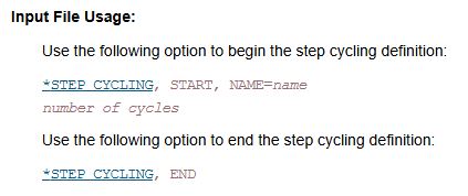 abaqus 2025 steo cycling fatigue analysis Understanding Step Cycling in Abaqus 2025